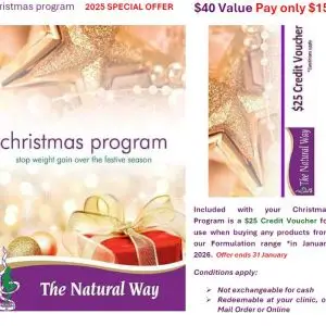 Christmas Program  $40 Value - pay only $15 - with FREE Credit Voucher of $25